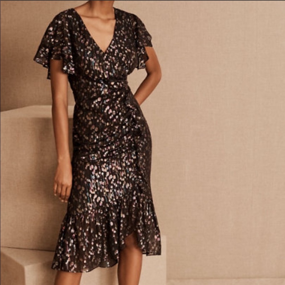 NWOT Anthropologie Mestiza Valora Black Dress